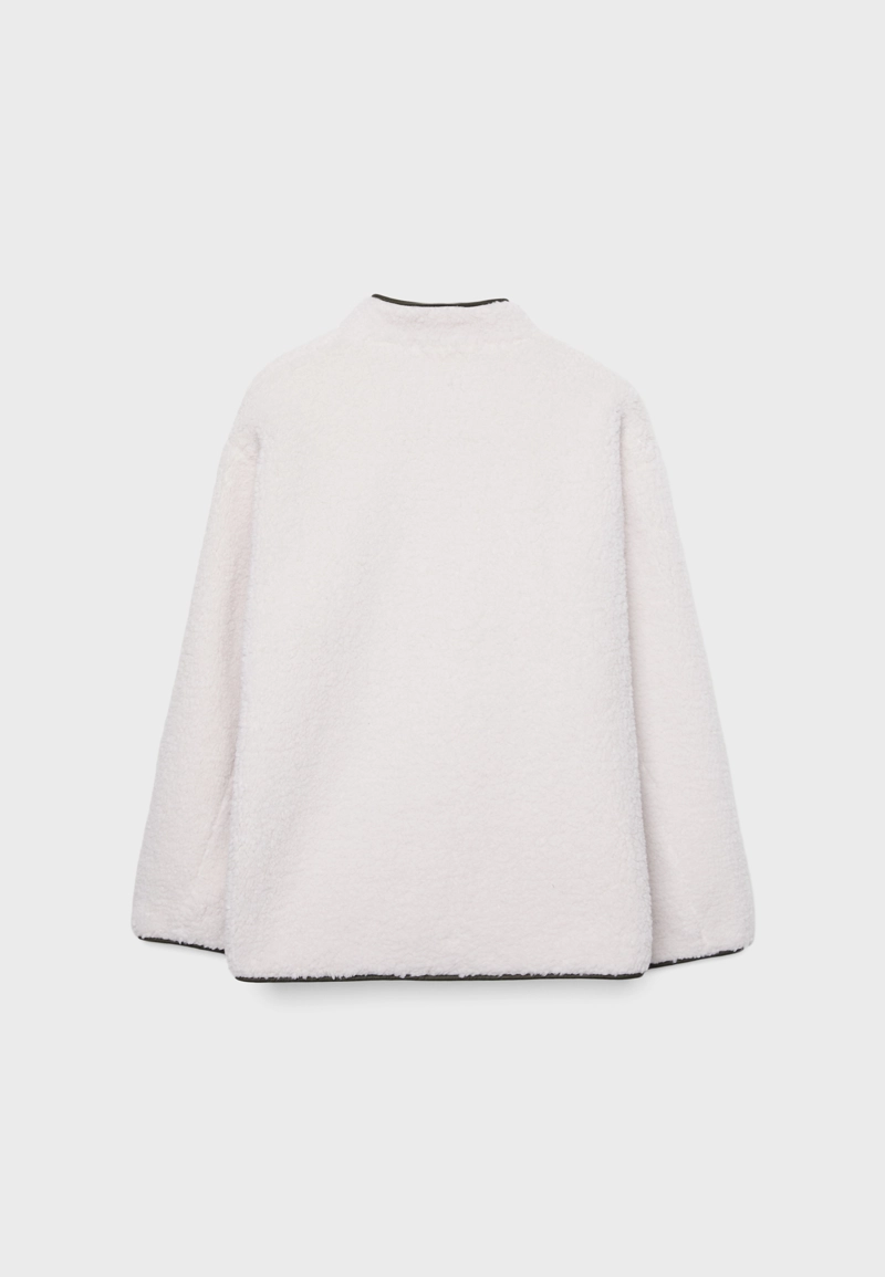 Комбинированная куртка из искусственной овчины