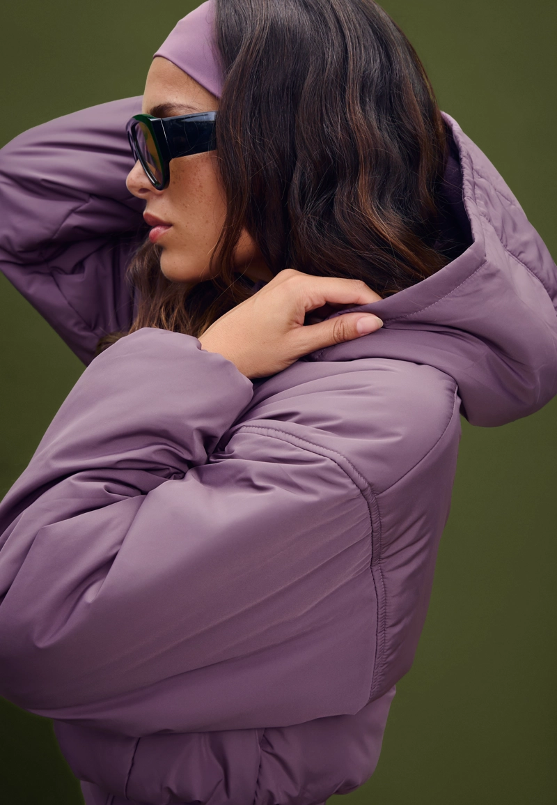 Стеганая куртка-пуховик