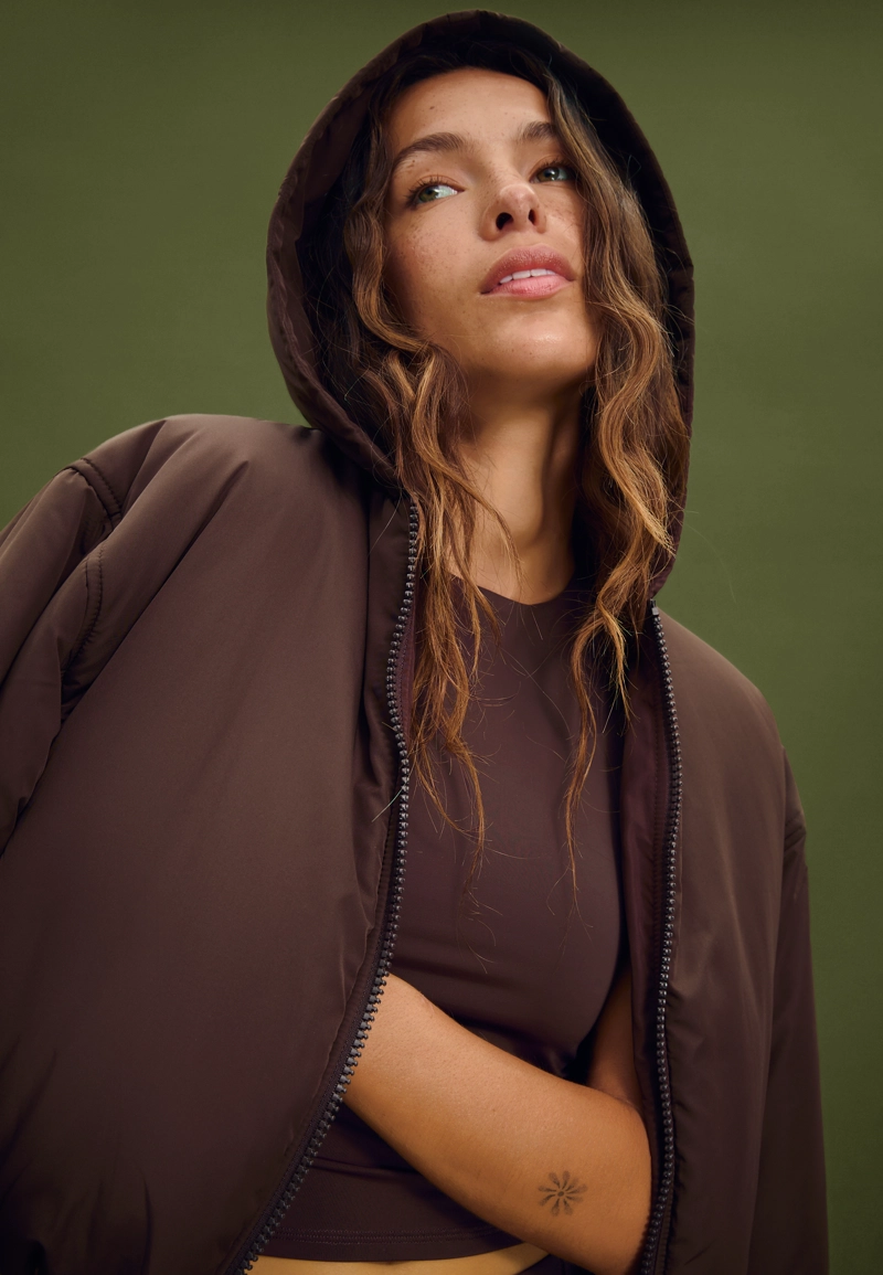 Стеганая куртка-пуховик