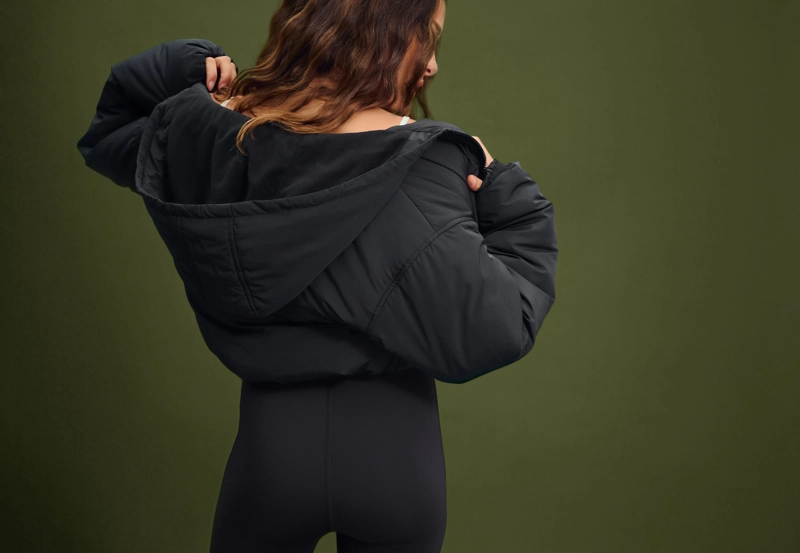 Стеганая куртка-пуховик