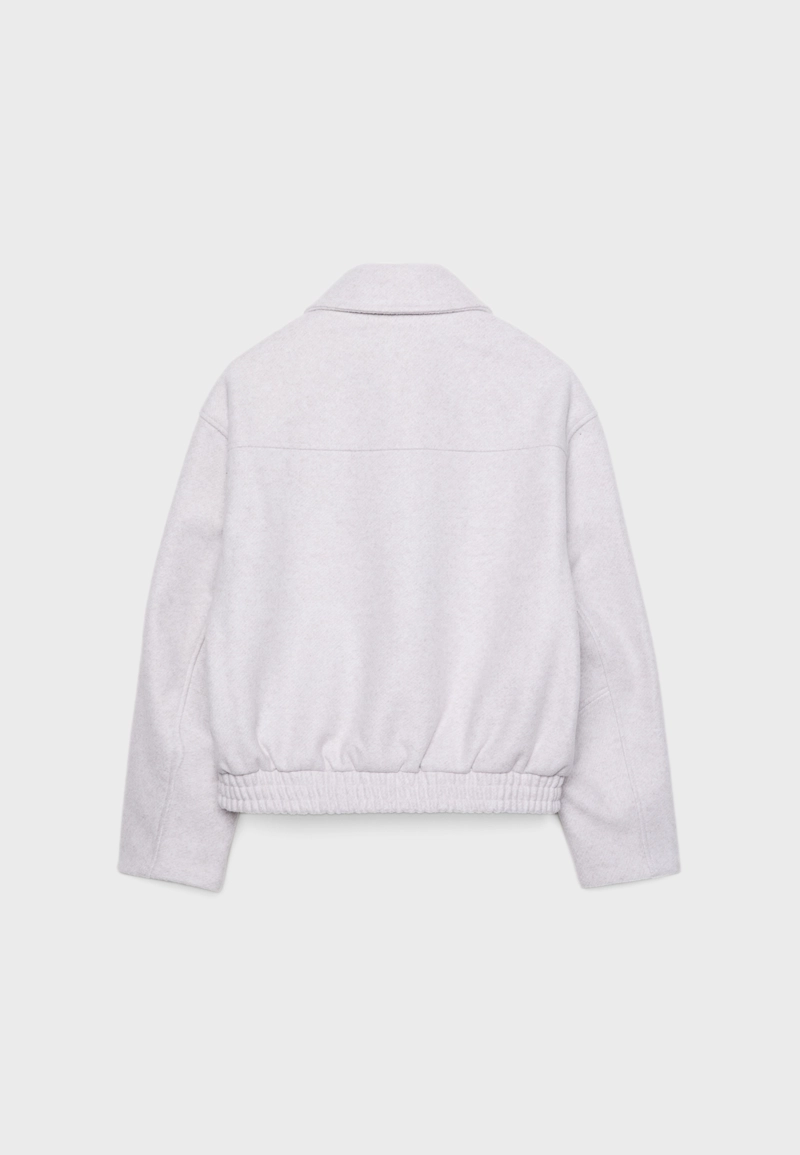 Куртка-бомбер из мягкой ткани