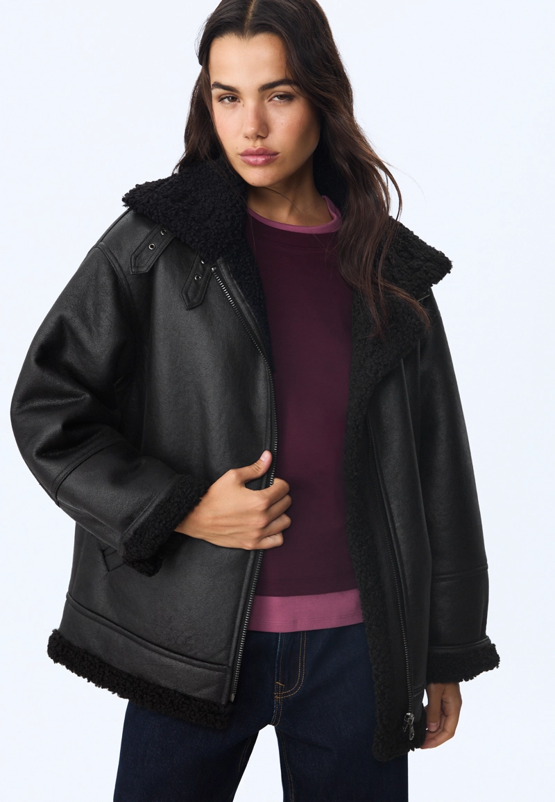 Двусторонняя куртка с пряжками