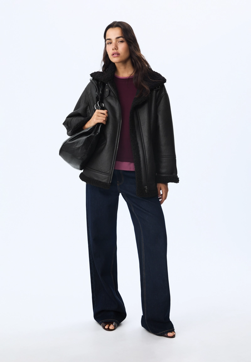 Двусторонняя куртка с пряжками