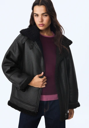 Двусторонняя куртка с пряжками- Заказать в России