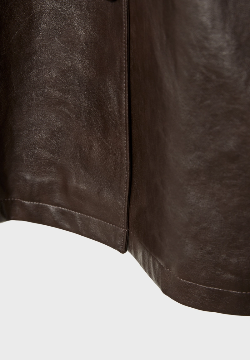 Блейзер из искусственной кожи