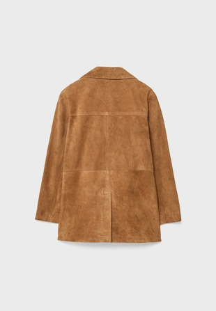 Куртка с карманами из 100% кожи- Заказать в России