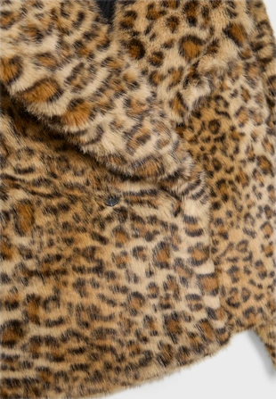 Куртка-косуха из искусственного меха леопарда- Заказать в России
