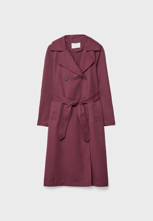 Длинный струящийся тренч оверсайз- Заказать в России