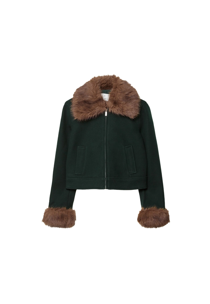 Куртка с отделкой из искусственного меха