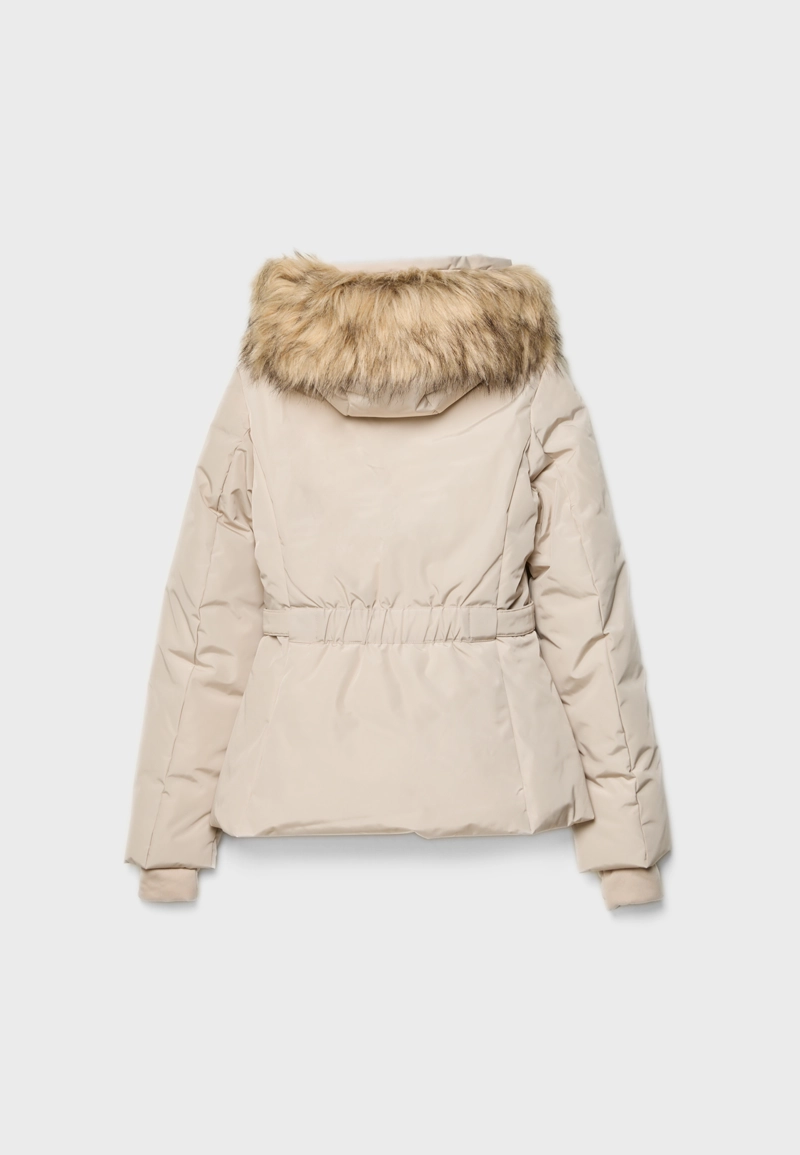 Стеганая куртка с капюшоном