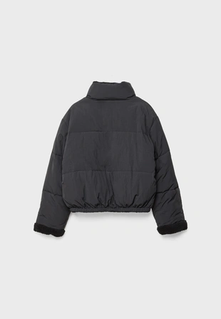 Двусторонняя стеганая куртка из искусственной овчины- Заказать в России