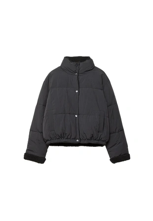 Двусторонняя стеганая куртка из искусственной овчины- Заказать в России