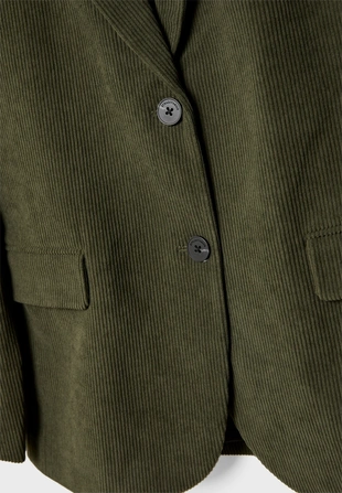 Вельветовый пиджак прямого кроя- Заказать в России