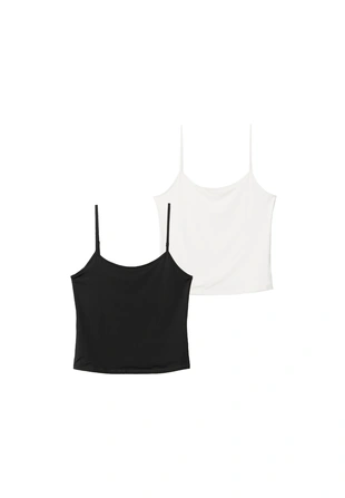 Набор из 2 базовых маек на бретелях- Заказать в России