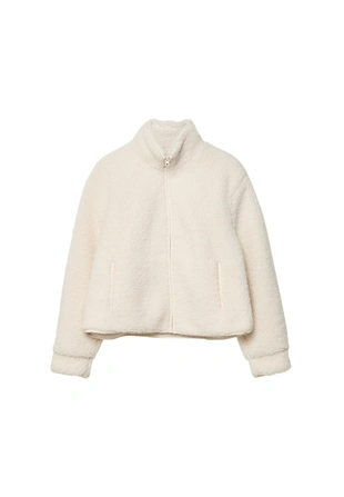 Куртка на молнии под искусственную овчину- Заказать в России