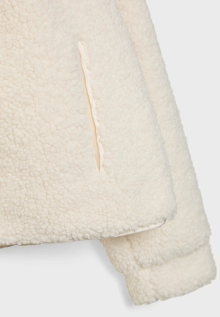 Куртка на молнии под искусственную овчину- Заказать в России