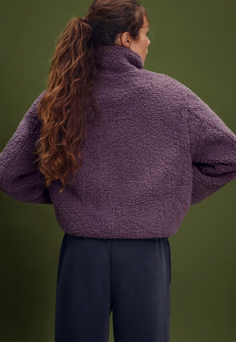 Куртка на молнии под искусственную овчину