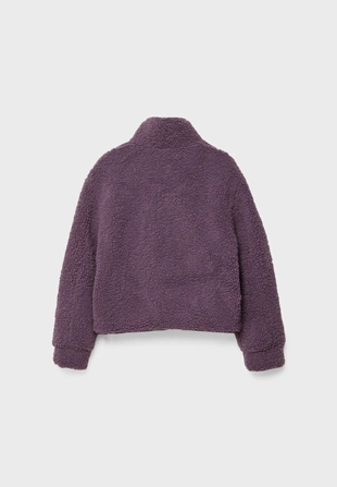 Куртка на молнии под искусственную овчину- Заказать в России