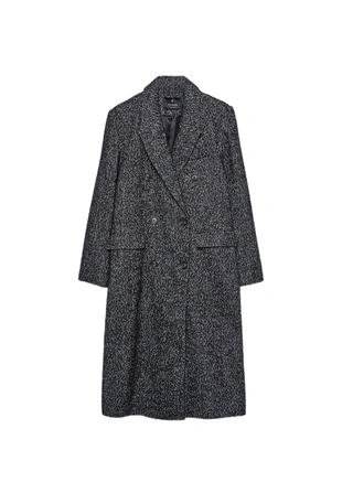 Пальто оверсайз в елочку- Заказать в России