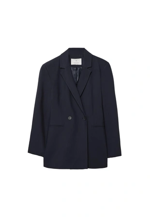 Двубортный пиджак зауженного кроя- Заказать в России