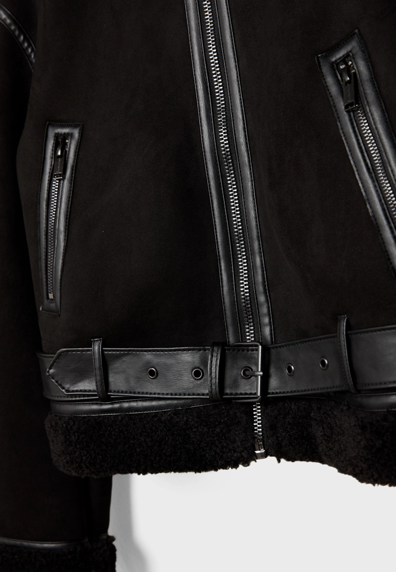 Двусторонняя короткая куртка-авиатор