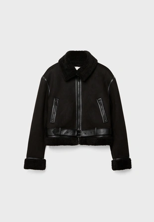 Двусторонняя короткая куртка-авиатор- Заказать в России