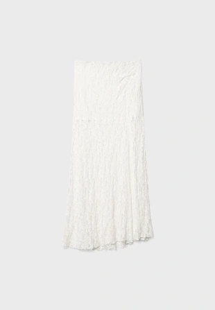 Кружевная юбка-миди со сборками- Заказать в России