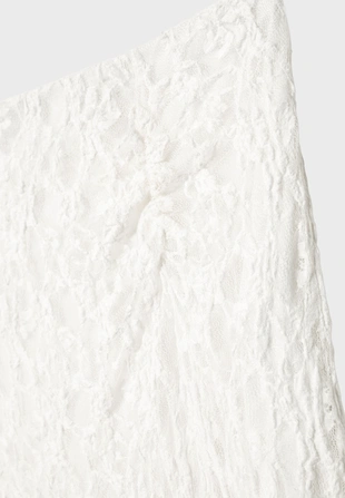 Кружевная юбка-миди со сборками- Заказать в России