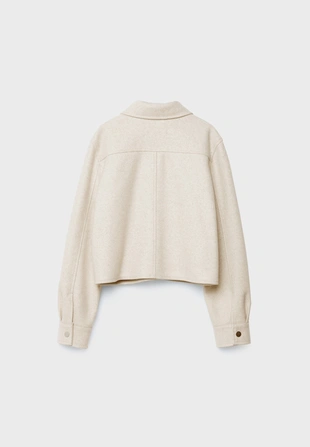 Укороченная куртка из мягкой ткани- Заказать в России