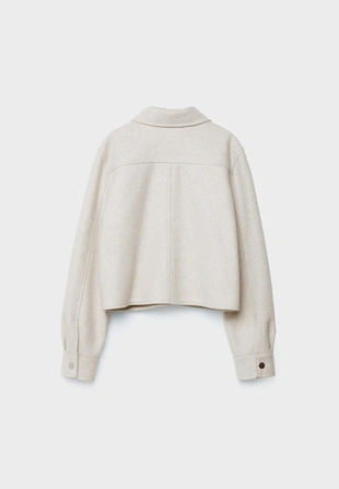 Укороченная куртка из мягкой ткани- Заказать в России