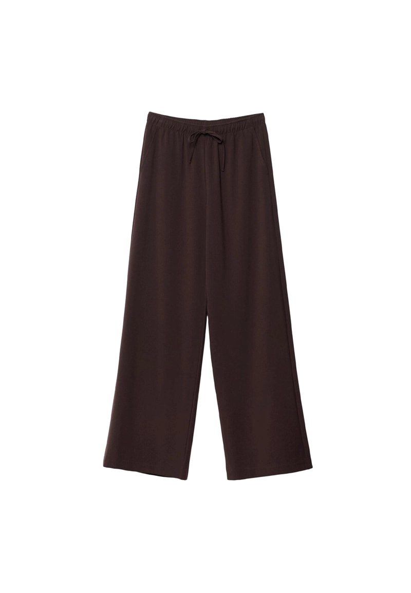 Длинные струящиеся нарядные брюки