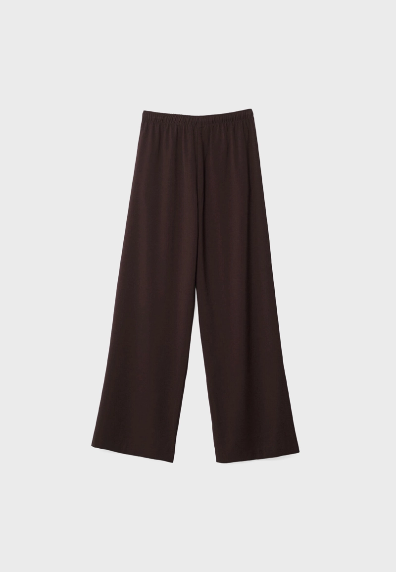 Длинные струящиеся нарядные брюки