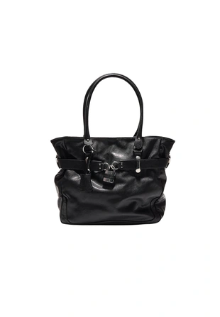 Сумка-шопер с деталью в виде замка- Заказать в России