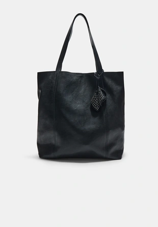 Сумка-шопер из искусственной кожи с цветочным декором- Заказать в России