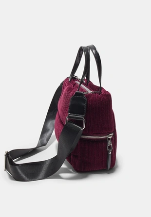 Стеганая сумка через плечо из вельвета- Заказать в России