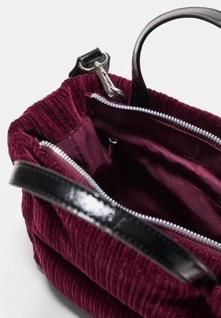 Стеганая сумка через плечо из вельвета- Заказать в России