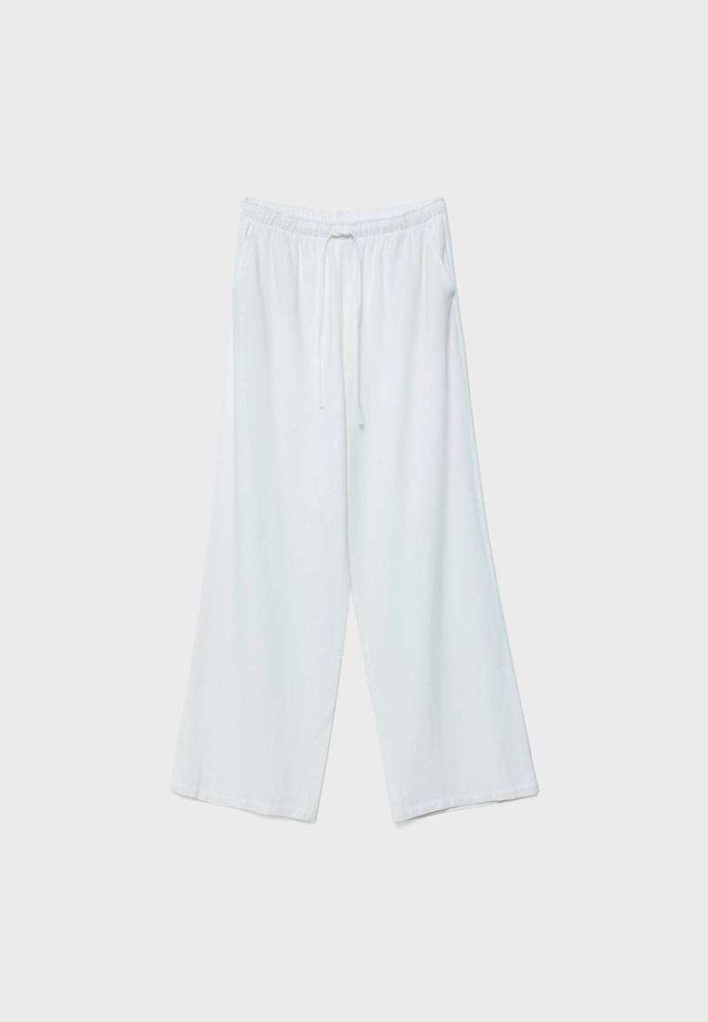 Струящиеся брюки с льном