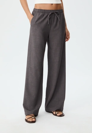 Длинные струящиеся нарядные брюки- Заказать в России