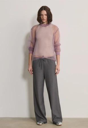 Длинные струящиеся нарядные брюки- Заказать в России