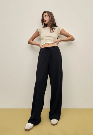 Длинные струящиеся нарядные брюки- Заказать в России