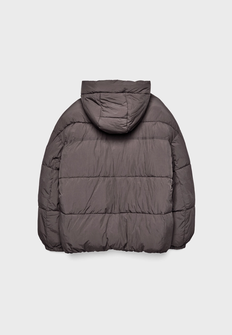 Стеганая куртка с капюшоном