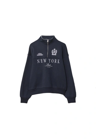 Толстовка на молнии с вышивкой- Заказать в России