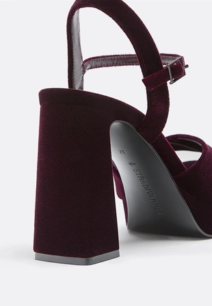 VELVETEFFECT PLATFORM SHOES- Заказать в России