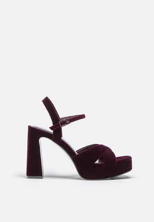 VELVETEFFECT PLATFORM SHOES- Заказать в России