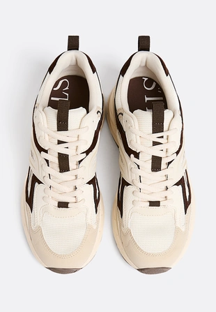 Кроссовки с контрастными вставками- Заказать в России