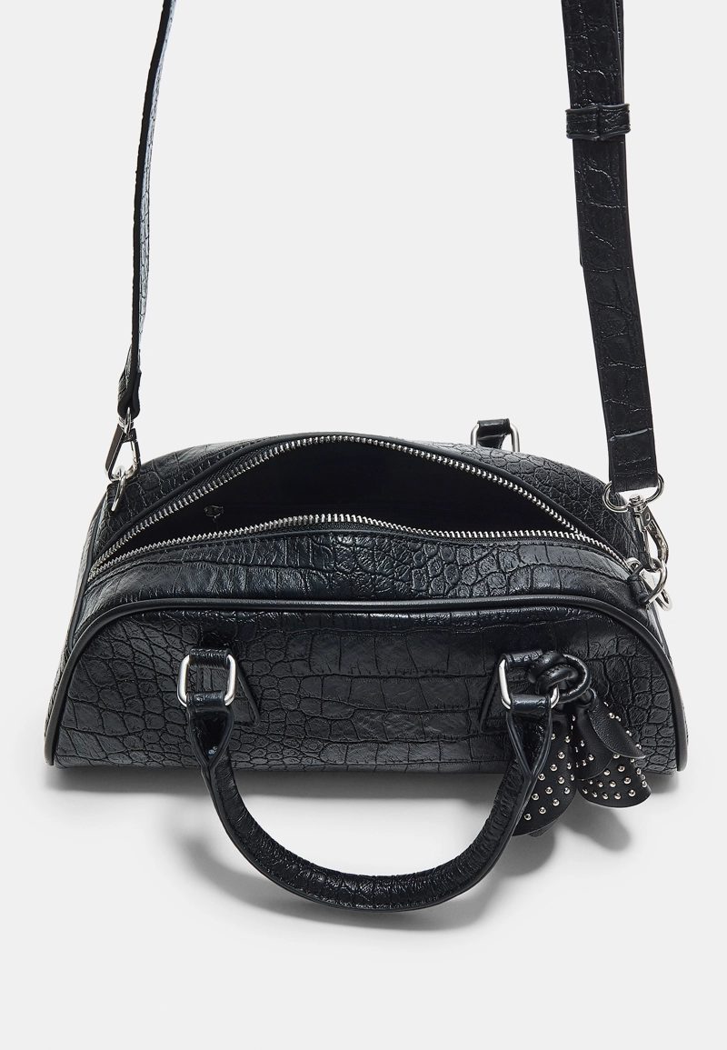 Сумка-боулинг с цветочным декором