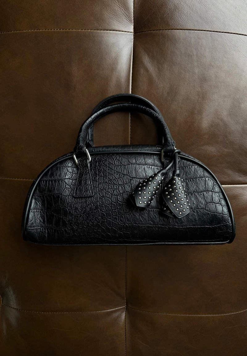 Сумка-боулинг с цветочным декором