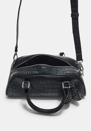 Сумка-боулинг с цветочным декором- Заказать в России