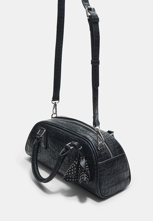 Сумка-боулинг с цветочным декором- Заказать в России