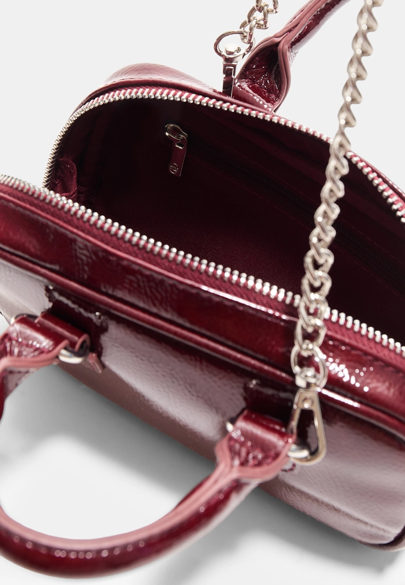 Мини-сумка-боулинг через плечо